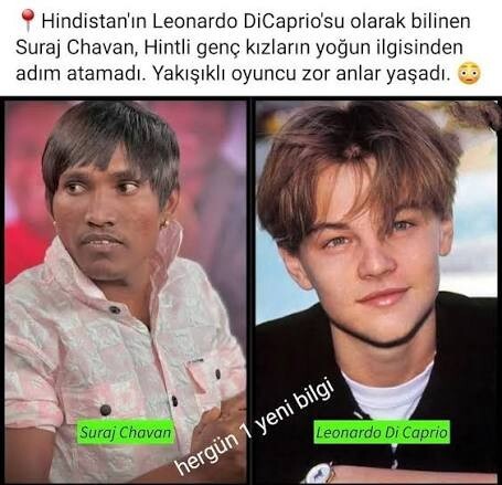 Benziyor mu arkadaslar hintli aktor Leonardo DiCaprio ya?