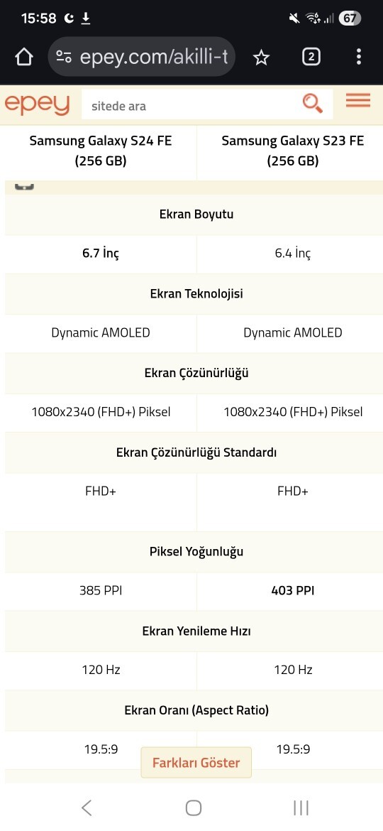 Galaxy S23 Fe den Galaxy S24 Fe ye Geçmeye değer mi sizce?