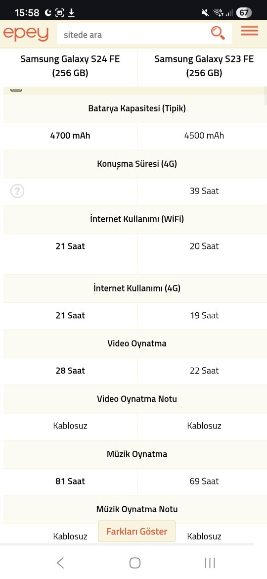 Galaxy S23 Fe den Galaxy S24 Fe ye Geçmeye değer mi sizce?