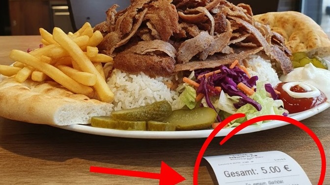 Almanya'dan gelen bir vatandaş: "Bu tabak Almanya'da 5 Euro dedi , sizce bu yemeği Türkiye de ne kadara yeriz?