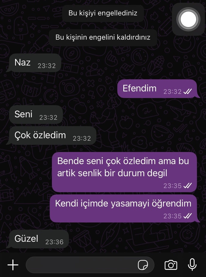 Eski sevgilime cevabım?