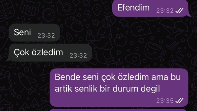 Eski sevgilime cevabım?