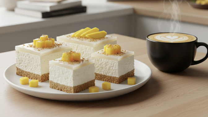 Hindistan cevizi soslu cheesecake sever misiniz?