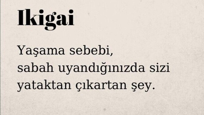 Yaşama sebebiniz nedir?