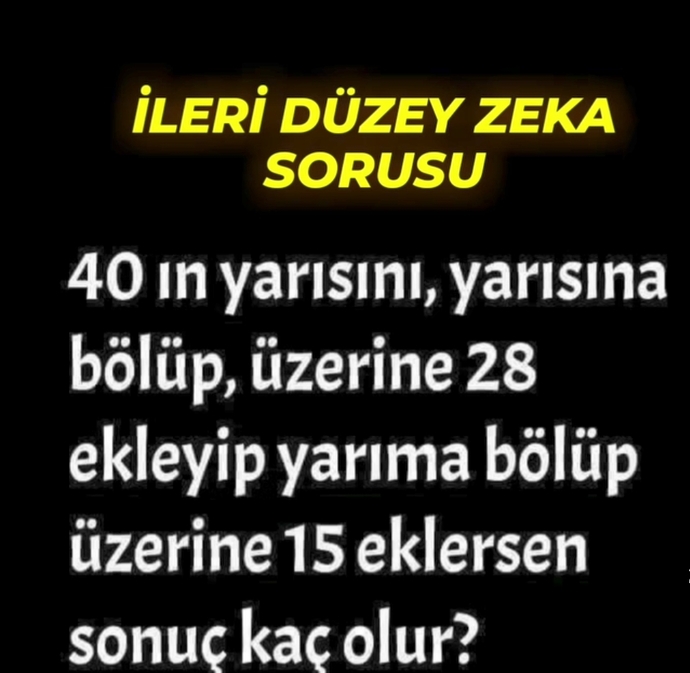 Hep insanları zorlamakla olmaz, biraz da kafaları zorlamak lazım değil mi?