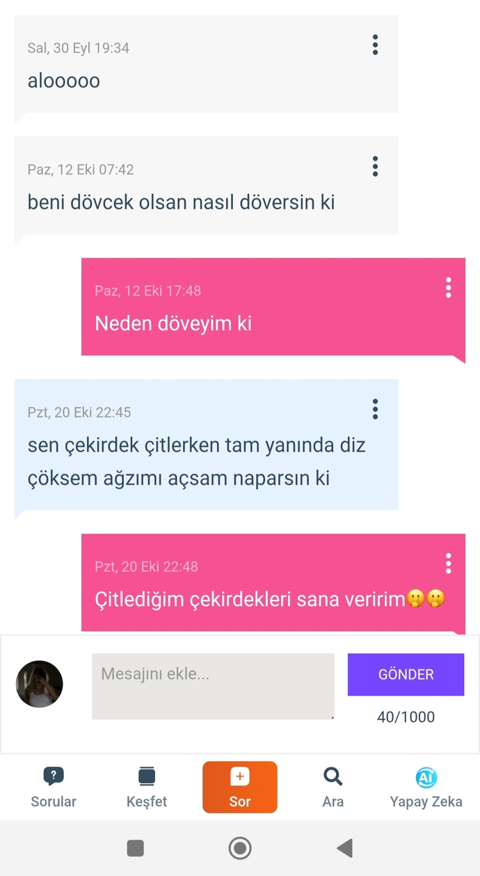 Bu kadar iyi kalpli biri olduğum için mi üzülüyorum ben acaba? ulaaa 2 dkka duygusal soru sordum noluyoo🤣🤣🤣?