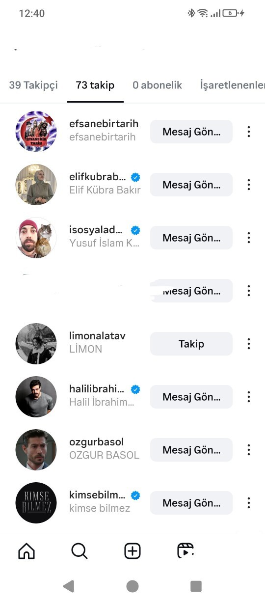 Instagramda takip ettiğim kişiler saçma mı sizce?