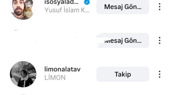 Instagram'da takip ettiğim kişiler saçma mı sizce?