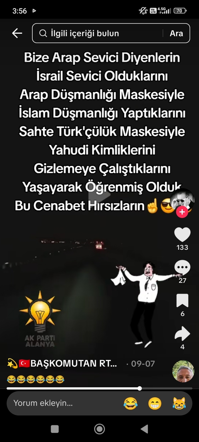 Siyasal islamcılar neden Türk olana siyonist diyolar?