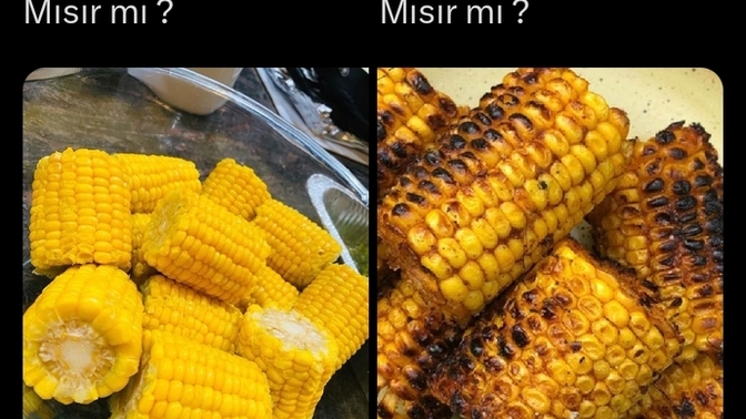 Haşlanmış mısır mı daha güzel, közlenmiş mısır mı?