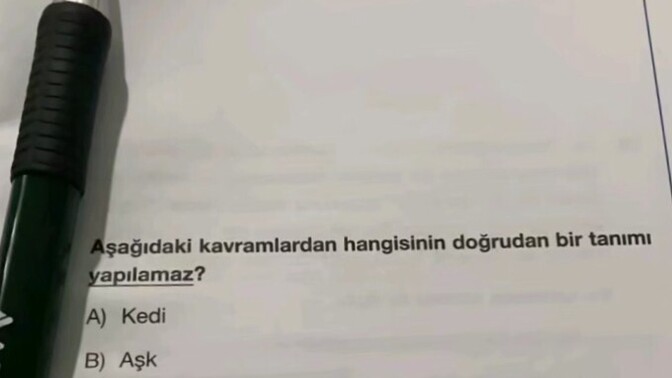 Cevabı bulan var mı?