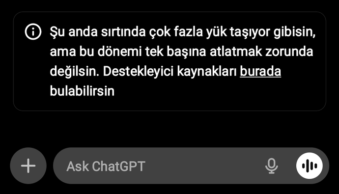 Sizce yapay zekanın bana bunu demesi 🤣🤣ne anlama geliyor?