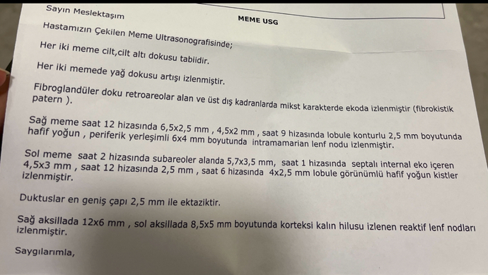 Rapor yorumu sağlıkçılar🙂?