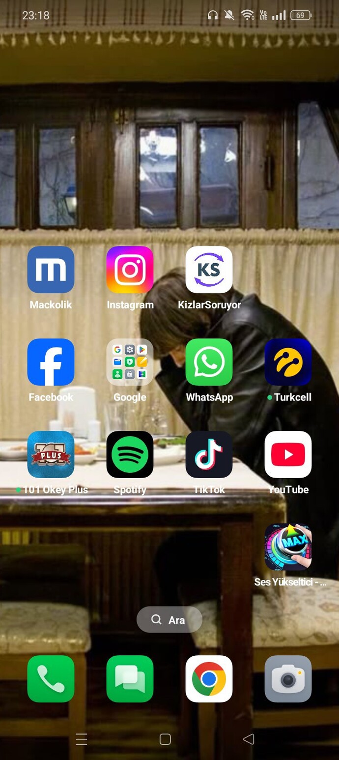 Telefon ekranında ne var?