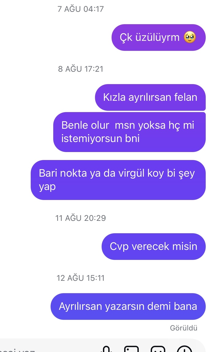 Sözlüme kız böyle mesajlar atmış sözlüm engellemişti fakat geri açmış englei ben napıcam?