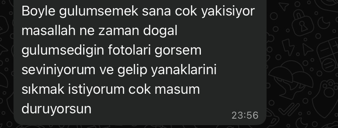 WhatsApp'ına gelen en son mesaj neydi?