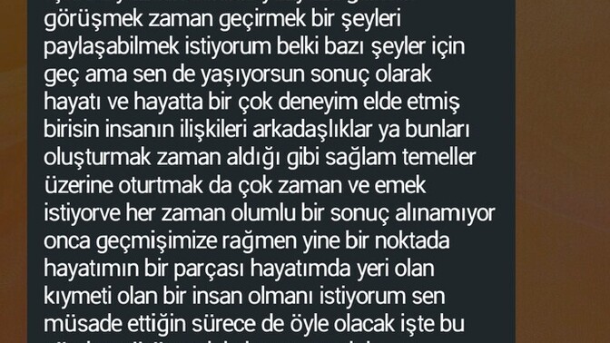 WhatsApp'ına gelen en son mesaj neydi?