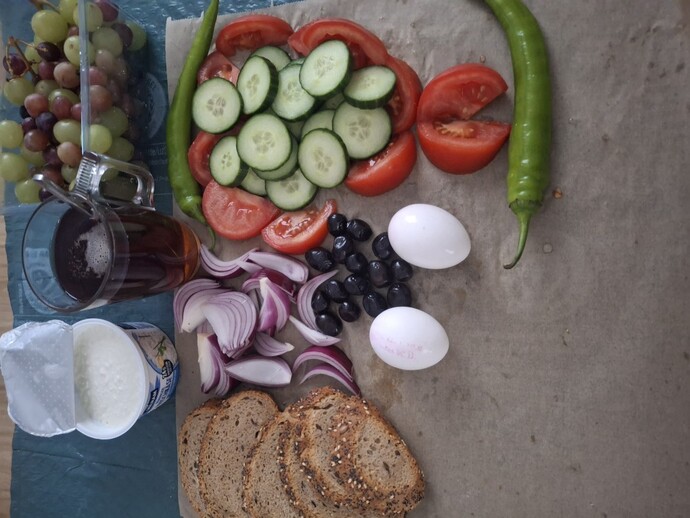 Böyle kahvaltı yapan bi benmiyim?