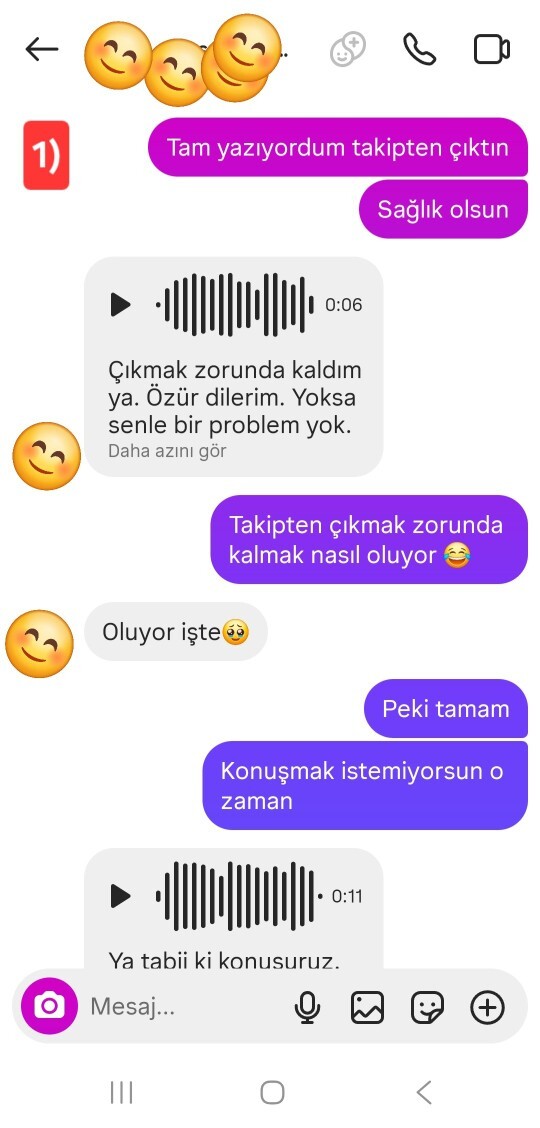 10 saat yazmayınca takipten çıkarttı sebebi ne olabilir?