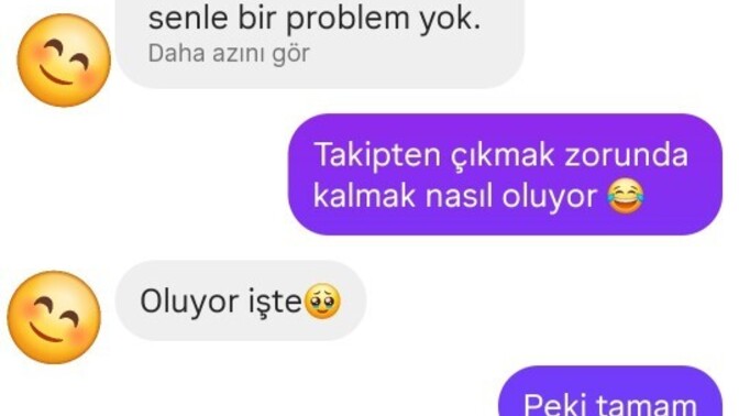 10 saat yazmayınca takipten çıkarttı sebebi ne olabilir?