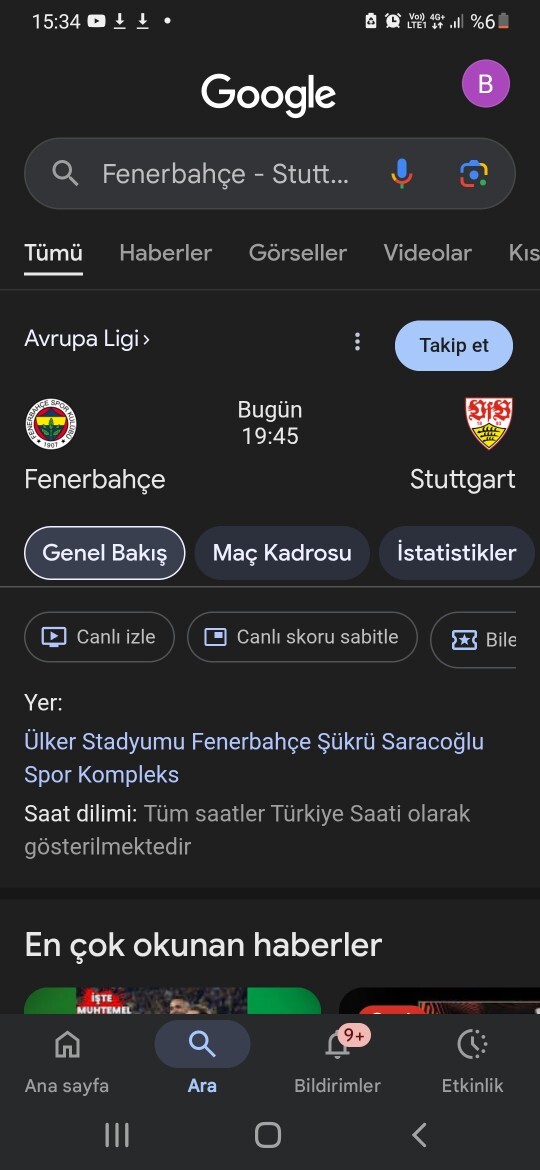 Bugün fenerbahçe stuttgart maçı kim yener biraz zor gibi görünüyor?