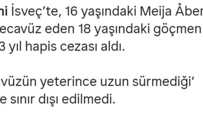 Tecavüzün süresi olur mu?