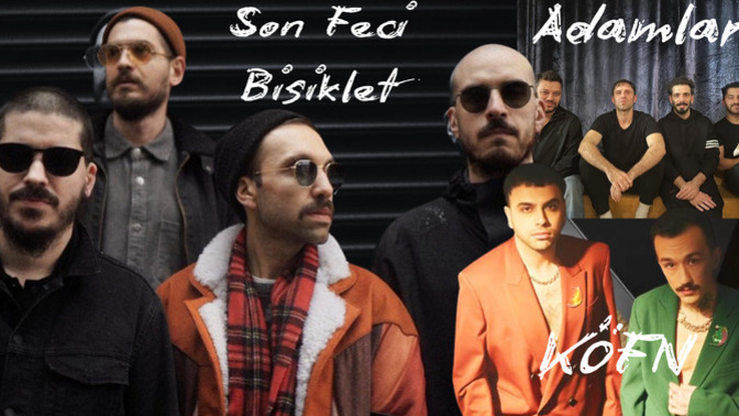 Son 1 yılda dağılan müzik grupları KÖFN, Adamlar, Son Feci Bisiklet arasından en çok hangisini dinlerdiniz?