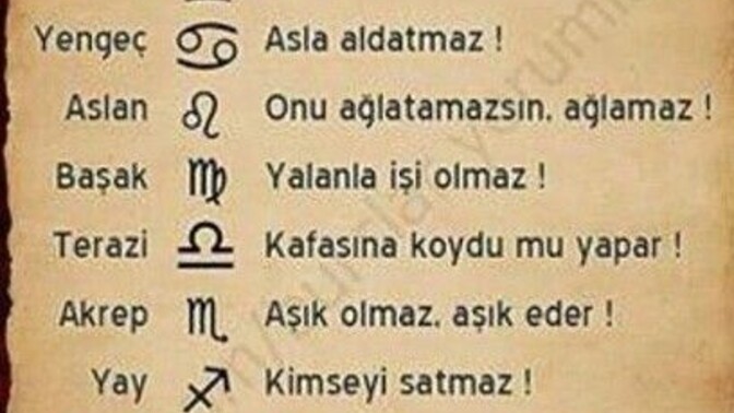 Hadi bugün sıra sizde burç kombinasyonum hakkında yorum yapar mısınız?