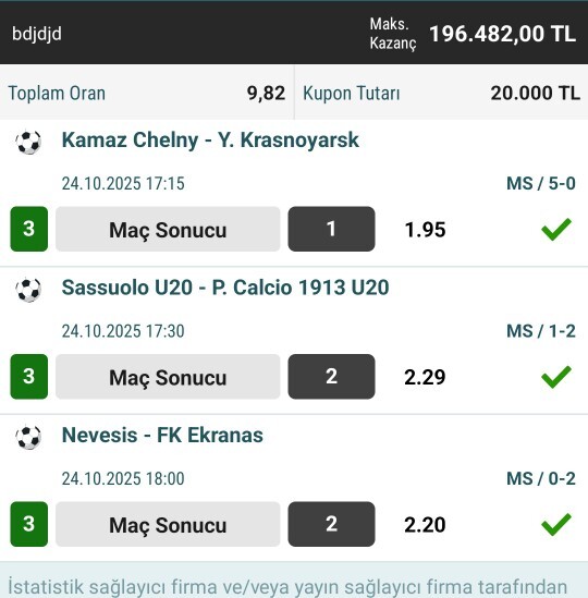 3/3 eğlenceli bir oyun? Degilmi futbol?