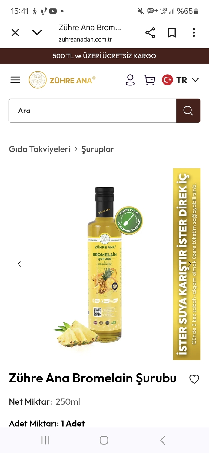 Ananas şurubu detoks?