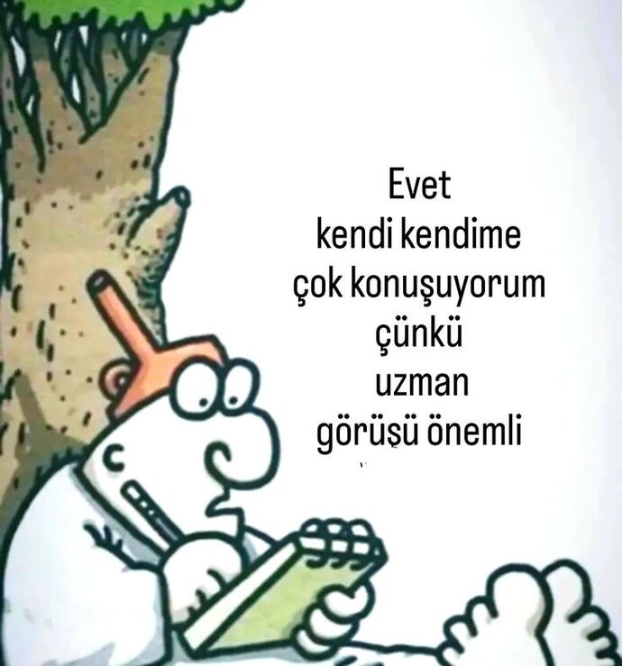 Kendi kendine konuşana deli mi derler?