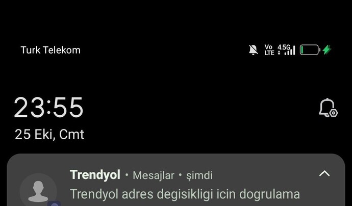Bana böyle bir mesaj geldi neden?
