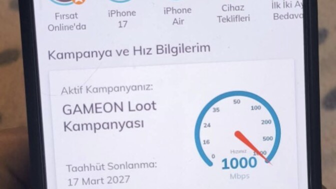Aktif ev internet paketimiz var ama istediğimiz hızda değil. 1000 megabitlik palet aldık ama istediğimiz hızı alamıyoruz?