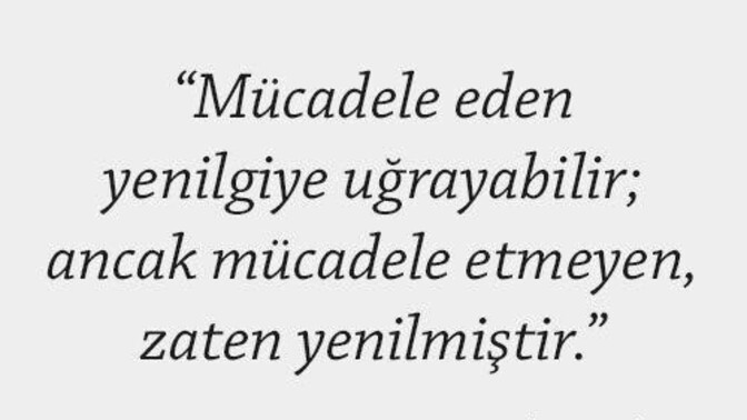 Sizi motive eden bir söz var mı?