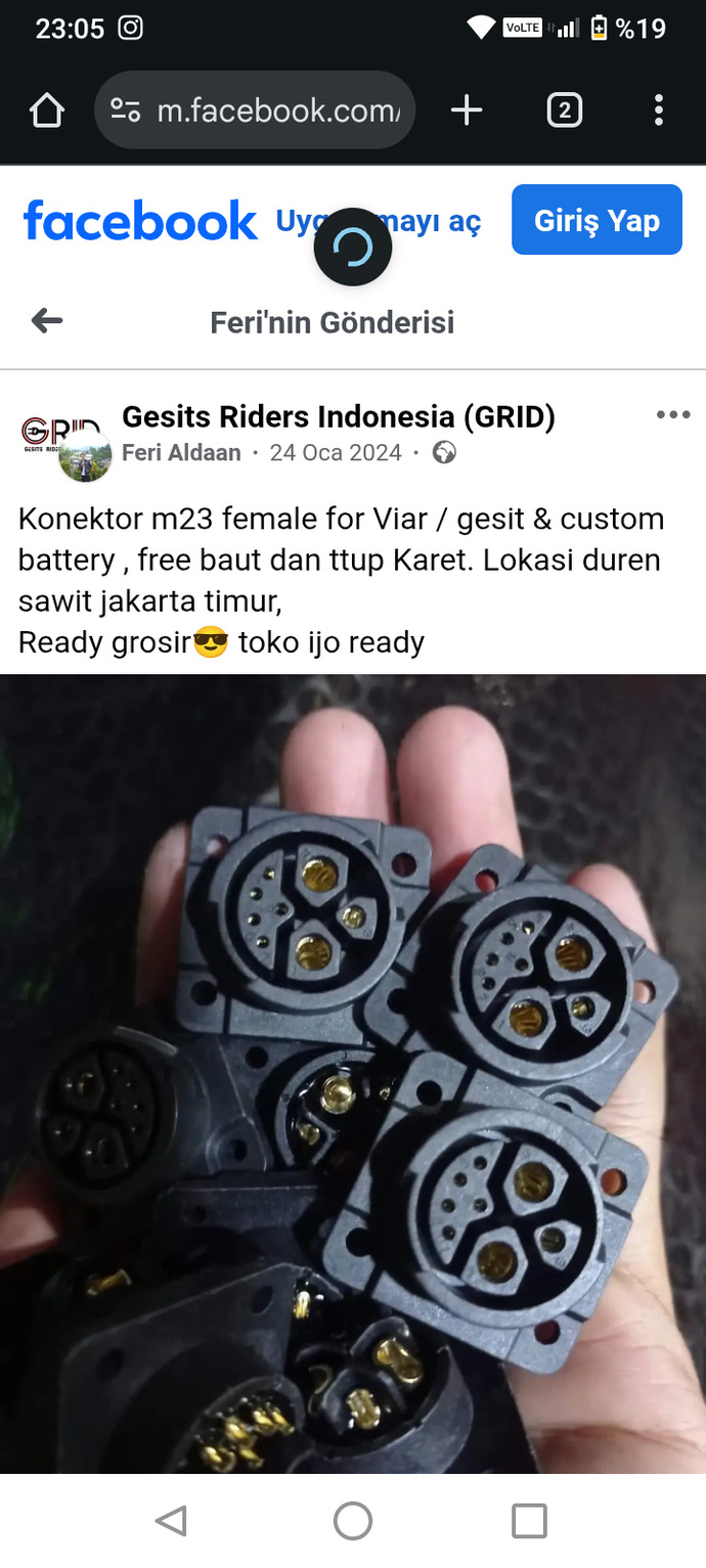 Bisiklet bataryası için şarj aleti?