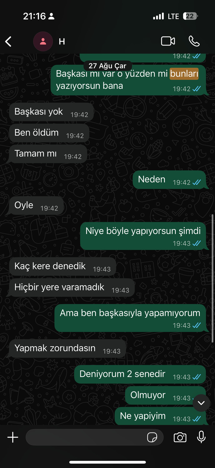 Sizce eski sevgilim dönmez mi engeli açmaz mi artık?