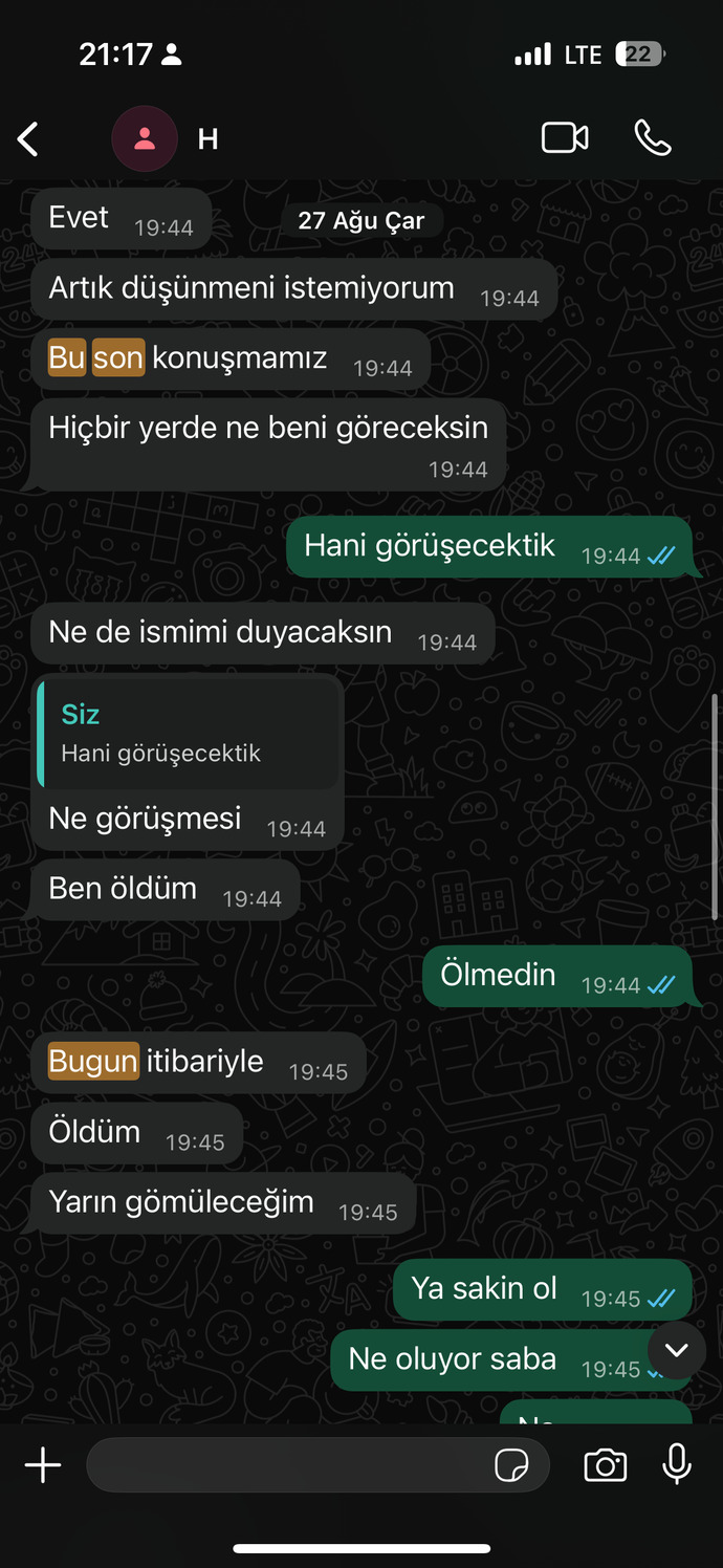 Sizce eski sevgilim dönmez mi engeli açmaz mi artık?