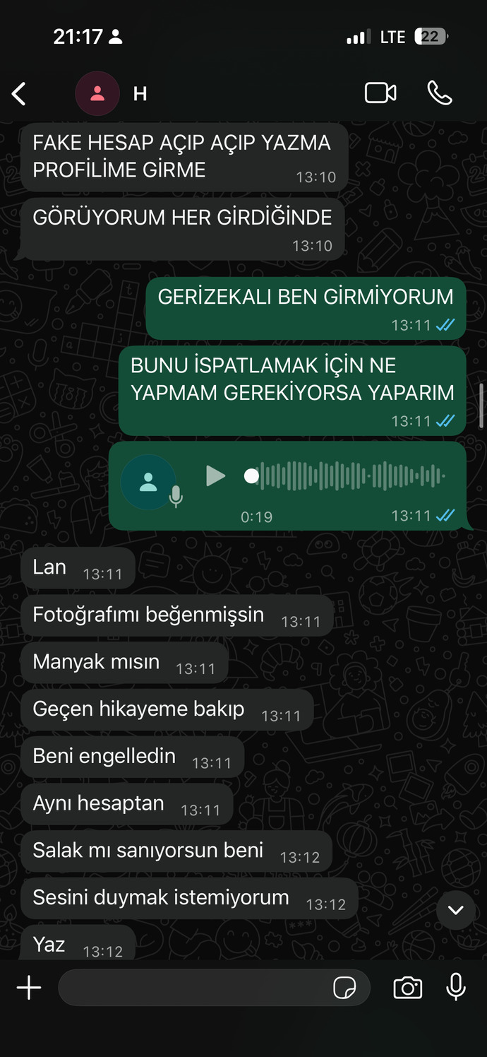 Sizce eski sevgilim dönmez mi engeli açmaz mi artık?