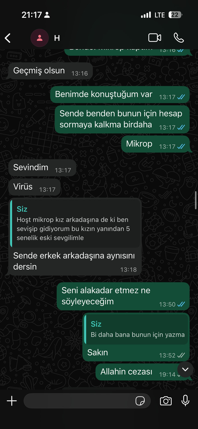 Sizce eski sevgilim dönmez mi engeli açmaz mi artık?