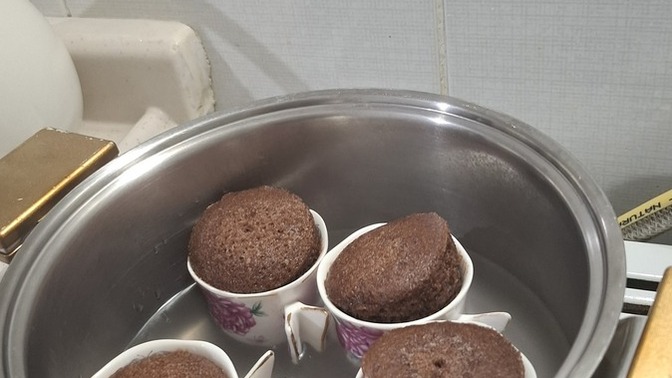 Günaydıııın hiç fincanda kek gördünüz mü?