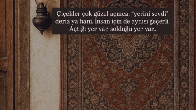 Birisi yanınızda çiçek açabilir mi?