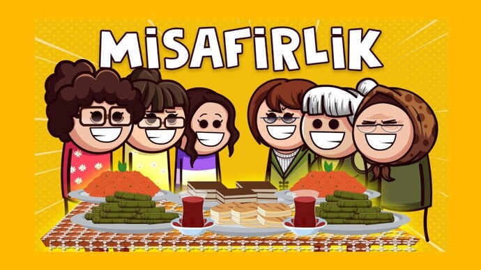 Eve gelen misafirin getirdiği hediyelik ikramı, gelen misafire ikram eder misin yoksa kendine mi saklarsın?