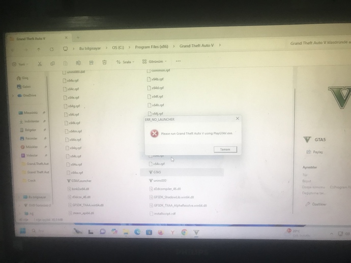 Gta 5 açılmıyor bu hatayı veriyor ne yapmam lazım?