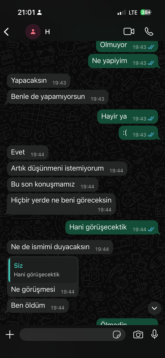 Eski sevgilim benden tamamen mi vazgeçmiş?