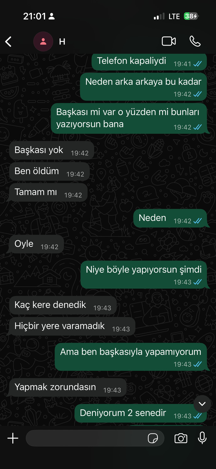 Eski sevgilim benden tamamen mi vazgeçmiş?