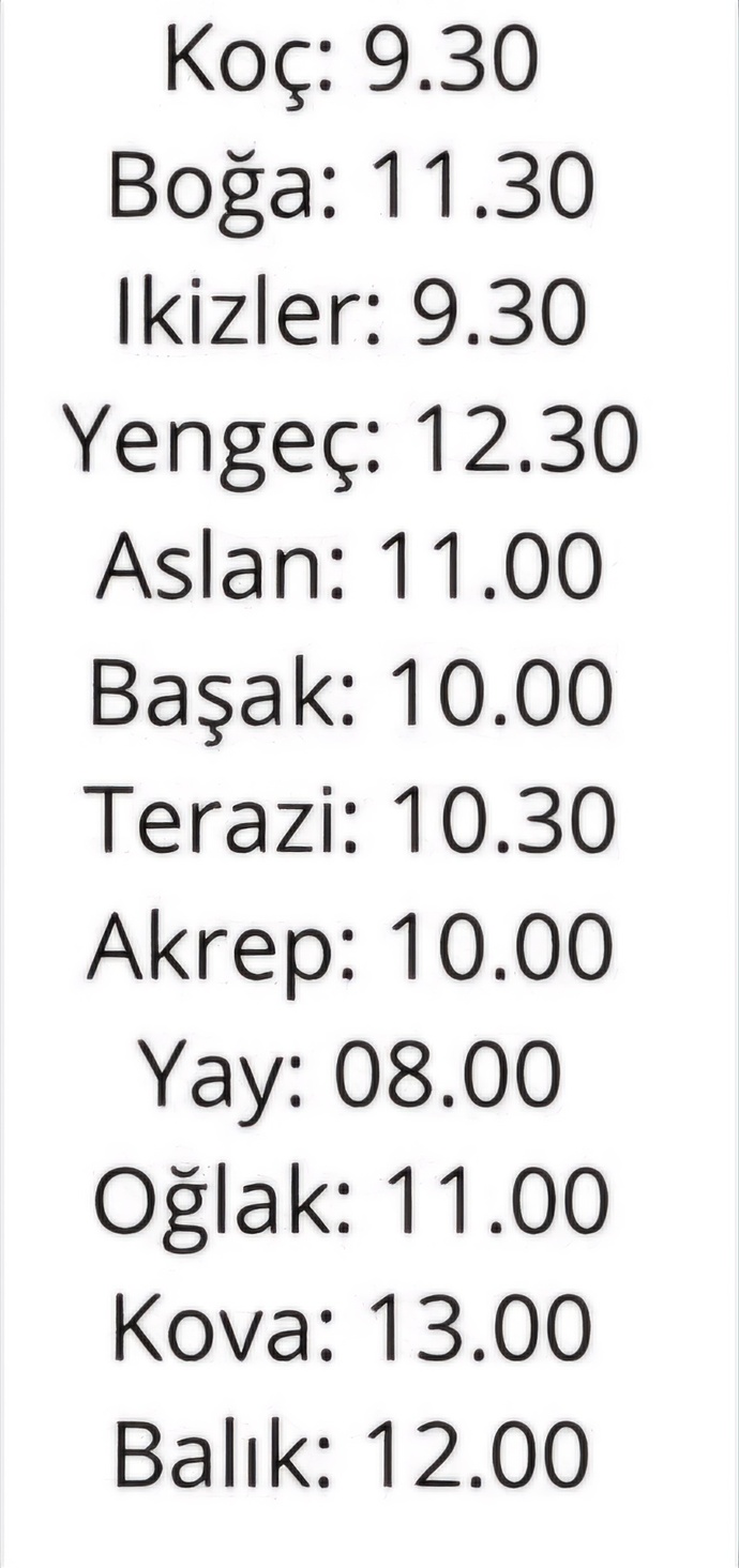 Burçlar saat kacta uyanıyormuş?