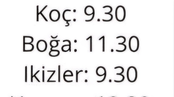 Burçlar saat kacta uyanıyormuş?