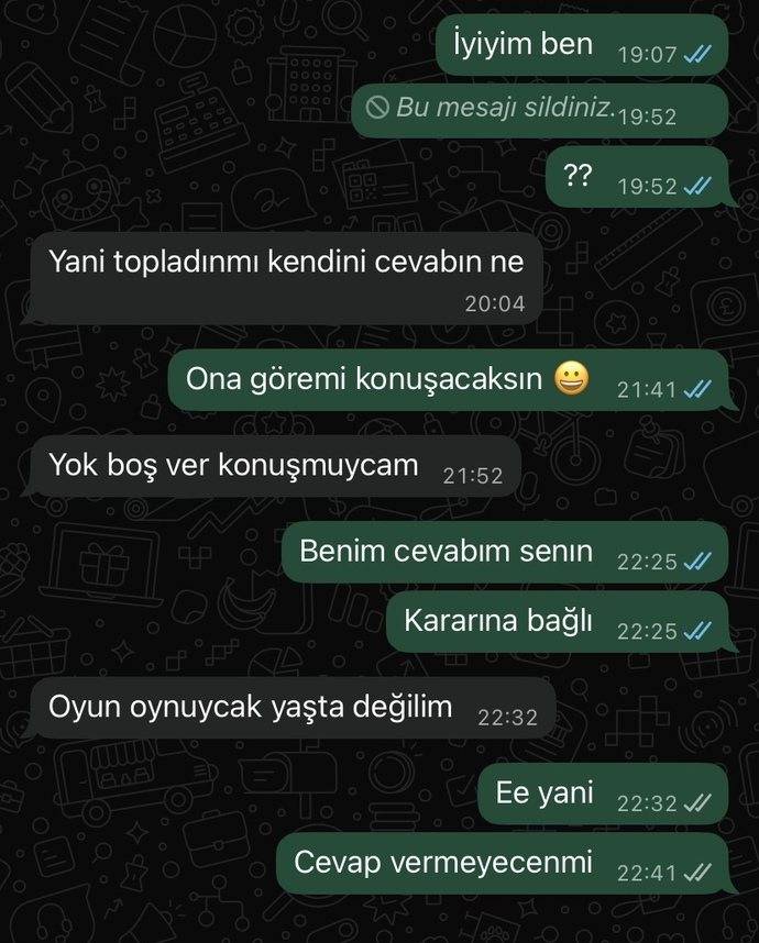 Şimdi ben bundan ne anlayayım?