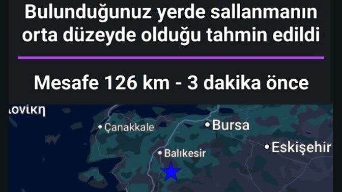Depremi hissetiniz mi?