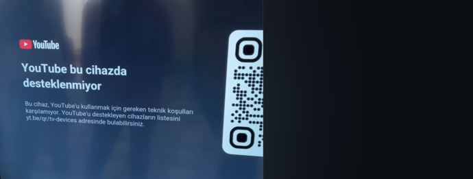 Bu hatanın çözümünü bilen var mı birkaç gündür YouTube’a giremiyorum televizyonda?